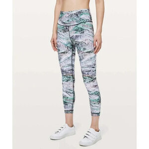 Lululemon Wunder Under High Rise Leggings Springscape Multi 6